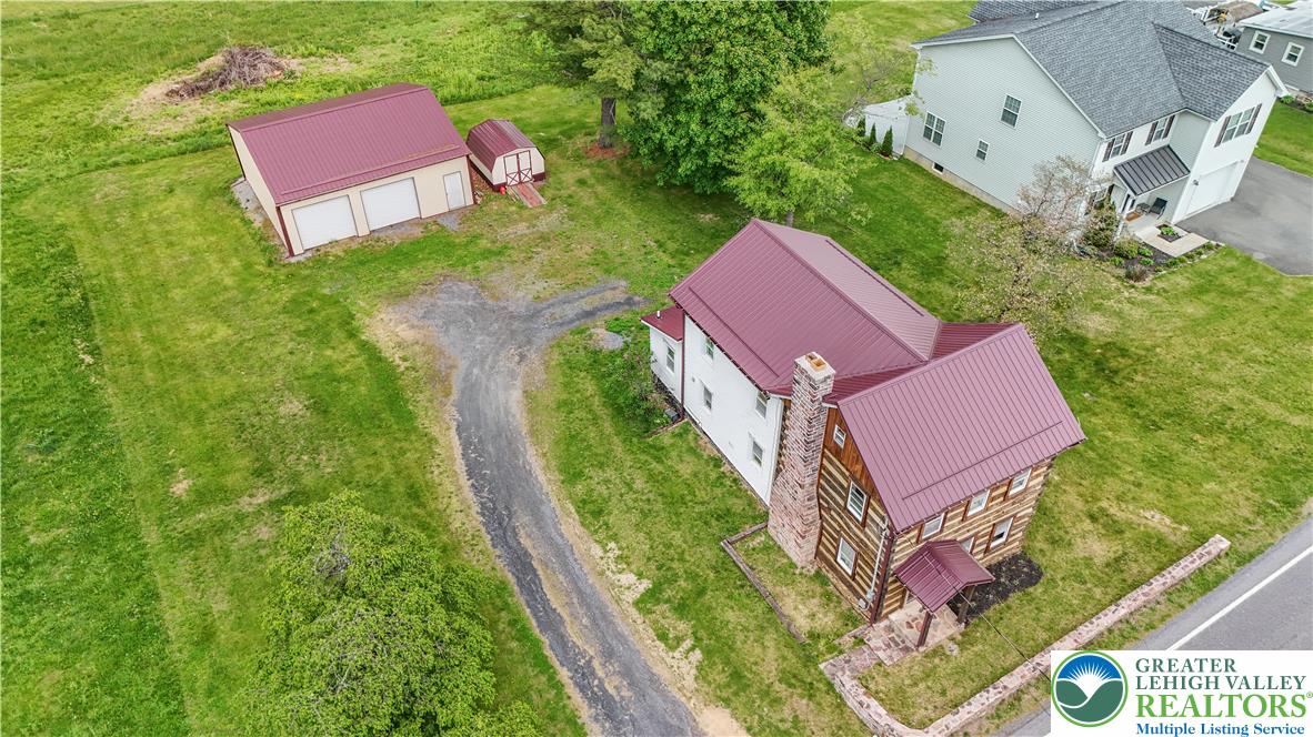 7281 Decatur Street New Tripoli, PA 18066 - Photo 22 of 24 an aerial view of a house with a garden