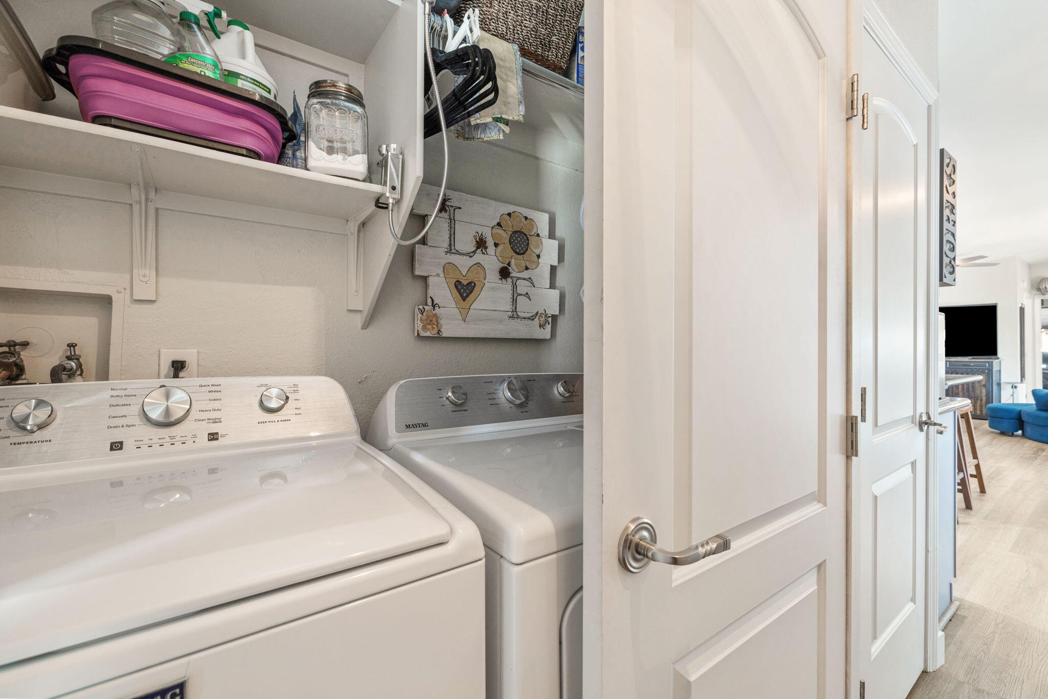 47800 Madison Street, Unit 79 Indio, CA 92201 - Photo 20 of 31 a utility room with dryer and washer
