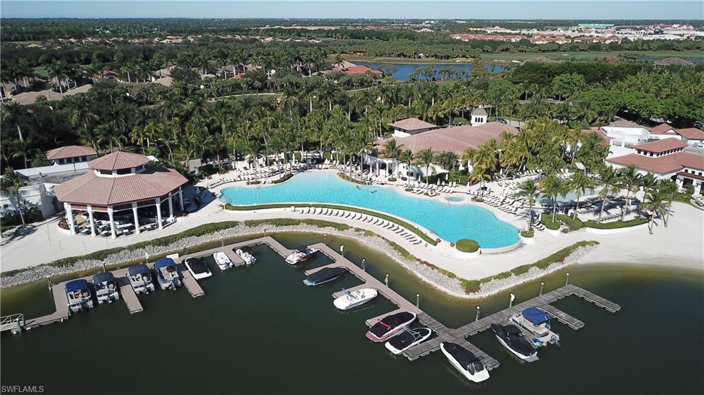 17818 Modena Road Miromar Lakes, FL 33913 - Photo 21 of 21 an aerial view of a house with a garden