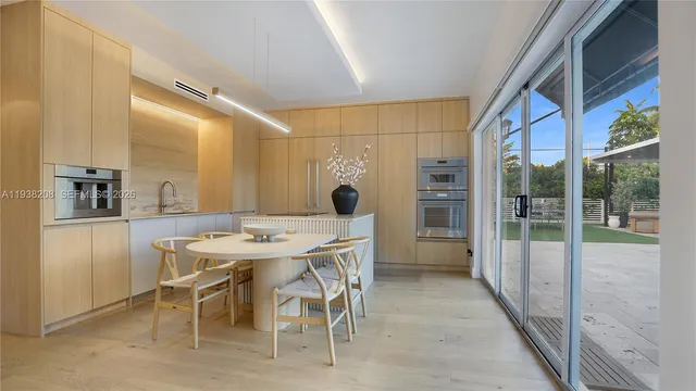 a view of a bathroom with bathtub