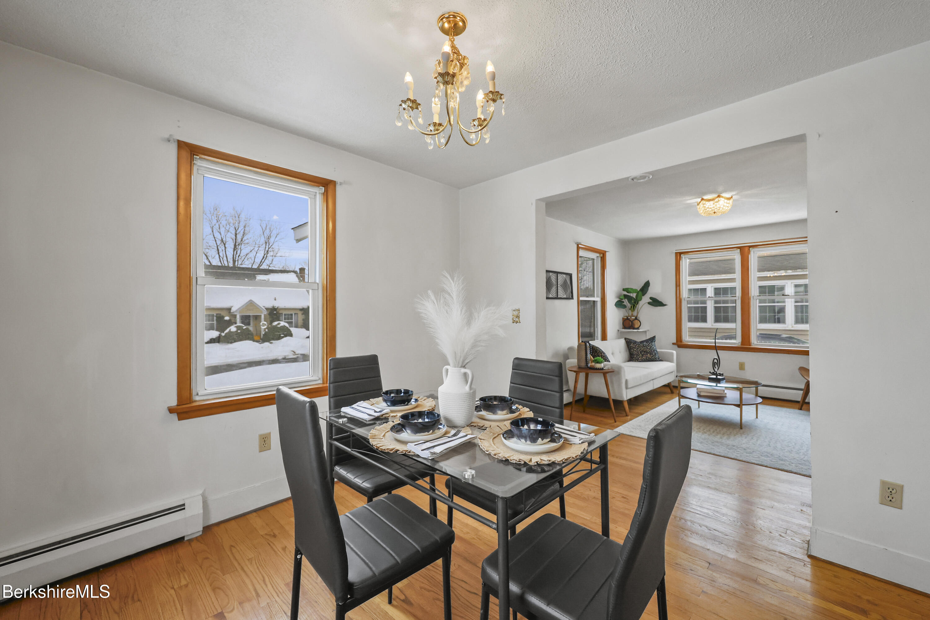 20 Crystal Street Pittsfield, MA 01201 - Photo 18 of 29 a view of a dining room with furniture window and wooden floor
