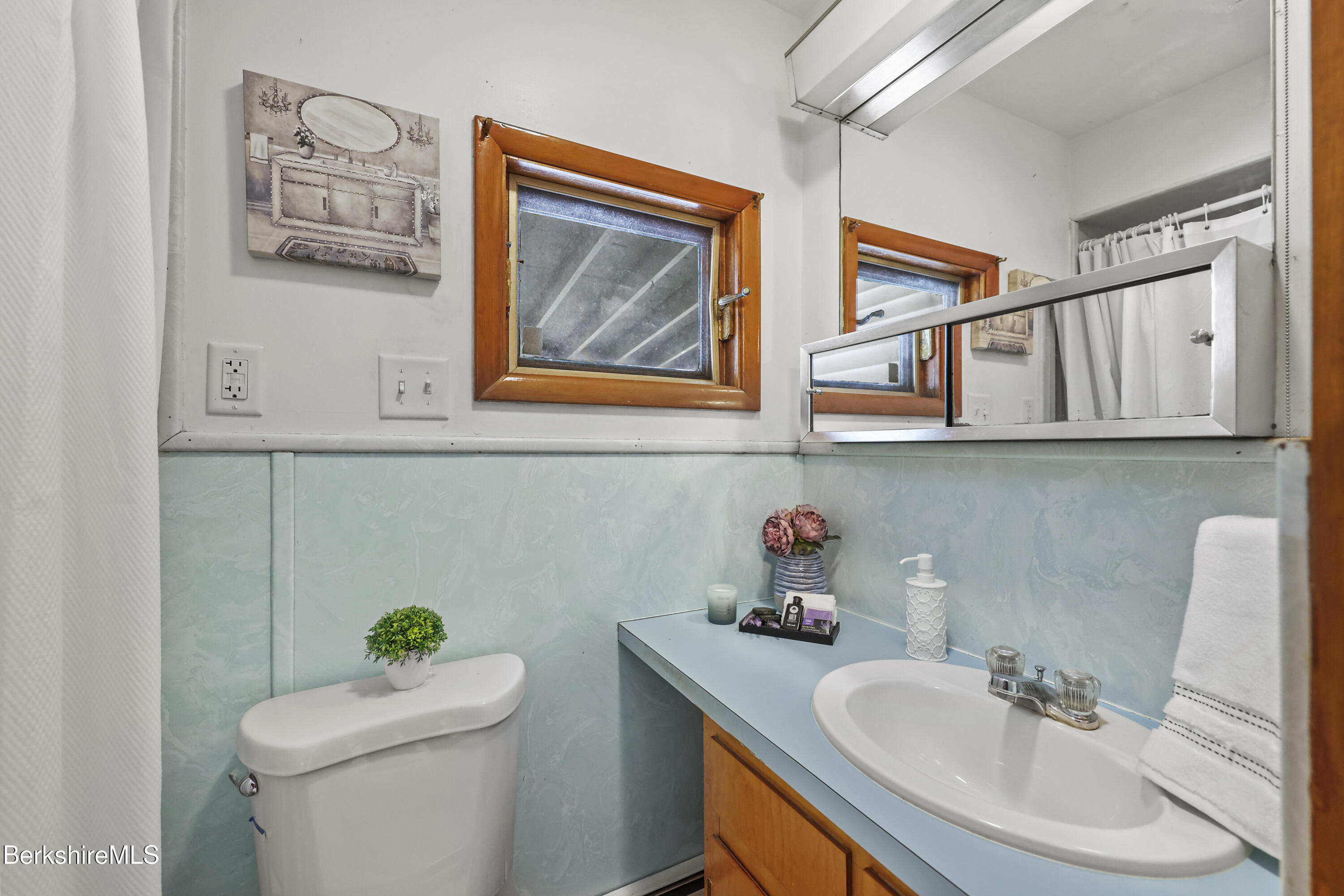 20 Crystal Street Pittsfield, MA 01201 - Photo 25 of 29 a bathroom with a toilet a sink and mirror
