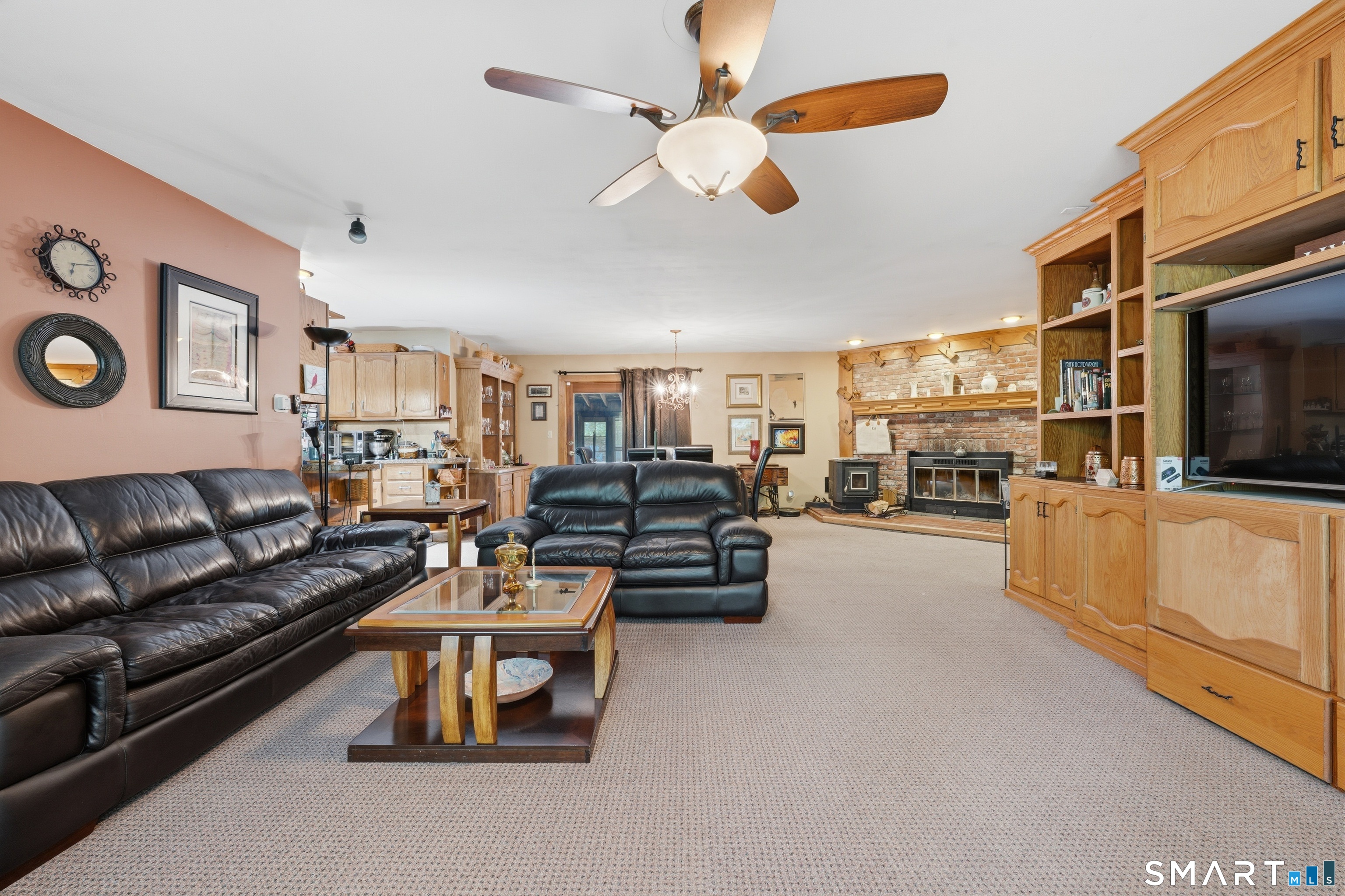 345 Rimmon Road Woodbridge, CT 06525 - Photo 18 of 40 Second floor living/dining area