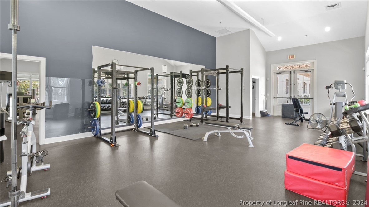 129 Warren Lake Road Aberdeen, NC 28315 - Photo 49 of 50 a gym room with lots of gym equipment
