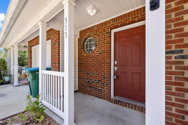 a view of front door of house