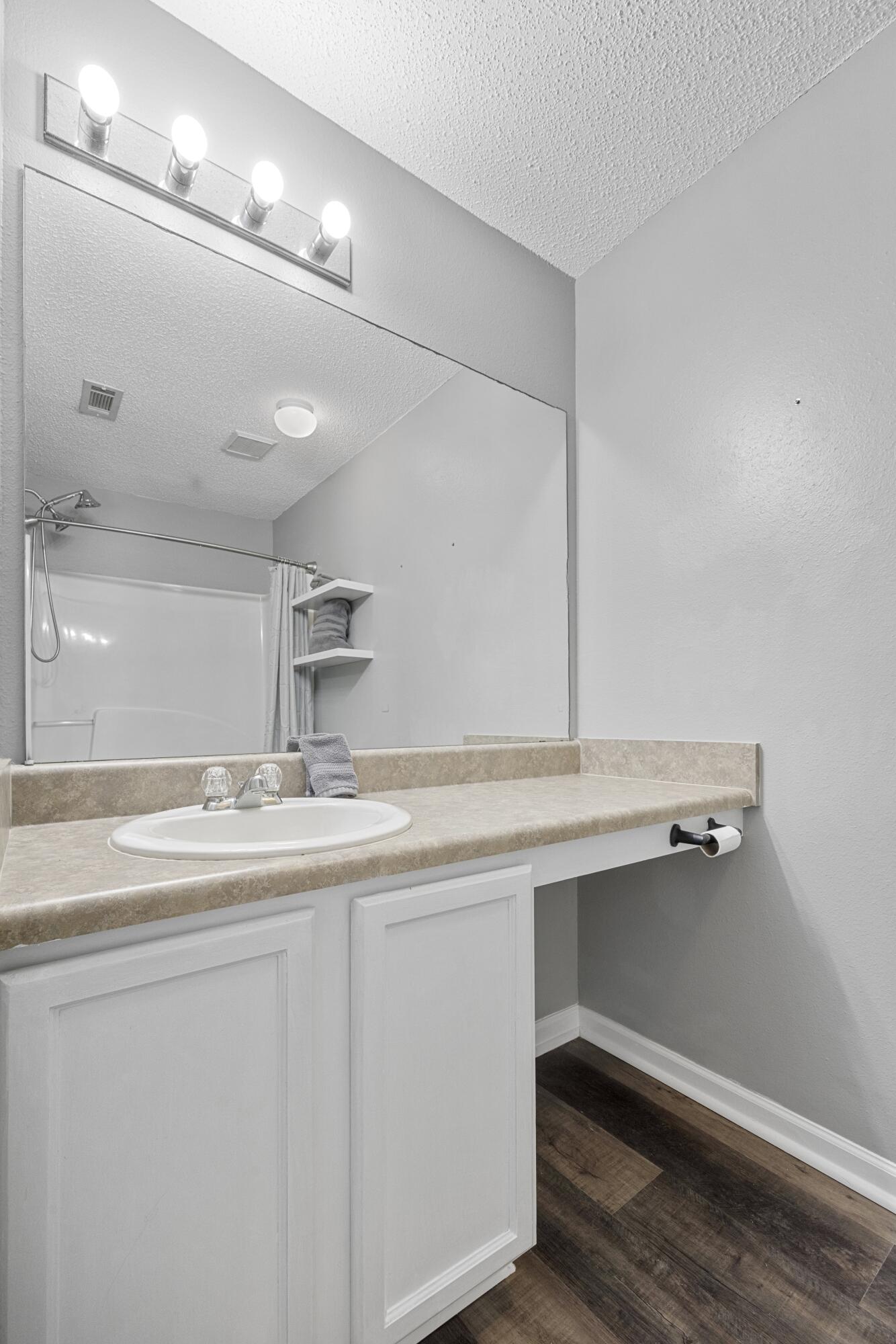 313 Crooked Pine Trail Crestview, FL 32539 - Photo 24 of 43 a bathroom with a sink a vanity and a mirror