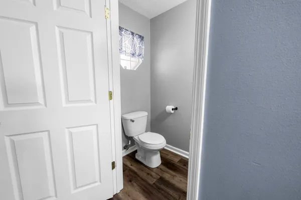 a bathroom with a toilet