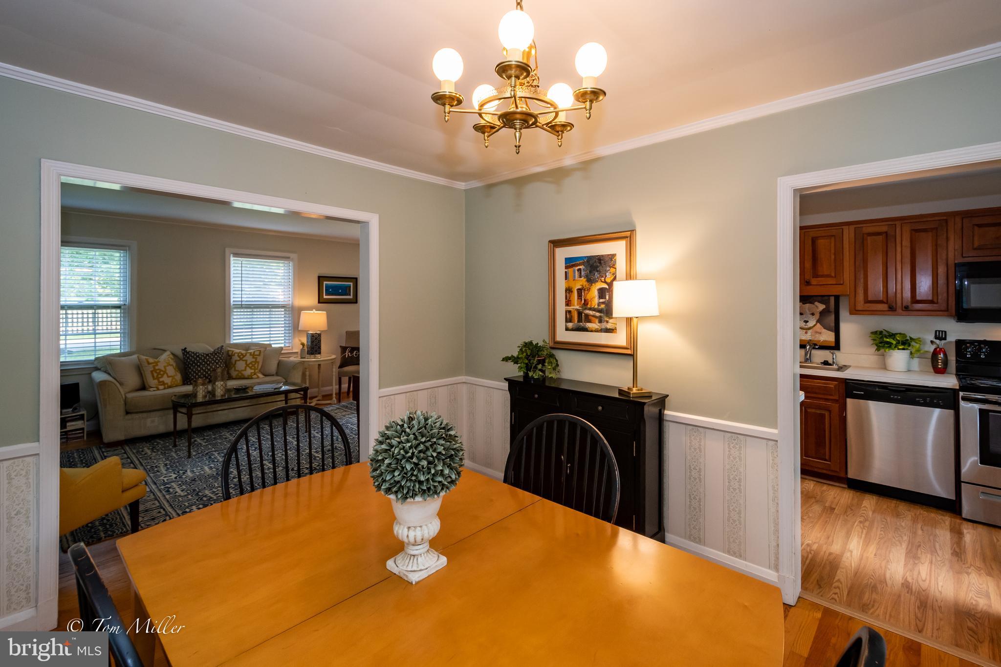 441 Range Road Towson, MD 21204 - Photo 11 of 50 View From Dining Room Towards LR & Kitchen