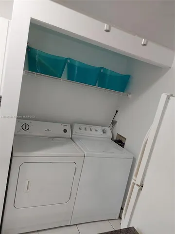 a view of a closet area