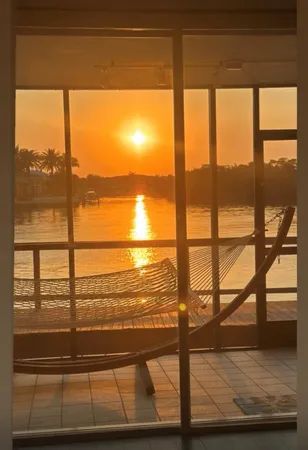 a view of ocean from a window