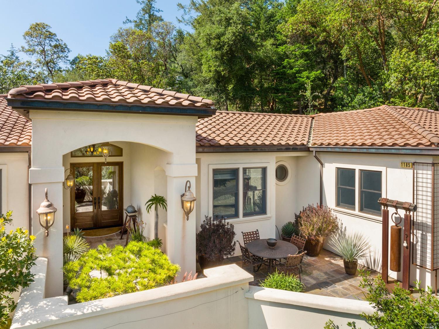 1185 Asti Ridge Road Cloverdale, CA 95425 - Photo 1 of 1 a front view of a house with garden