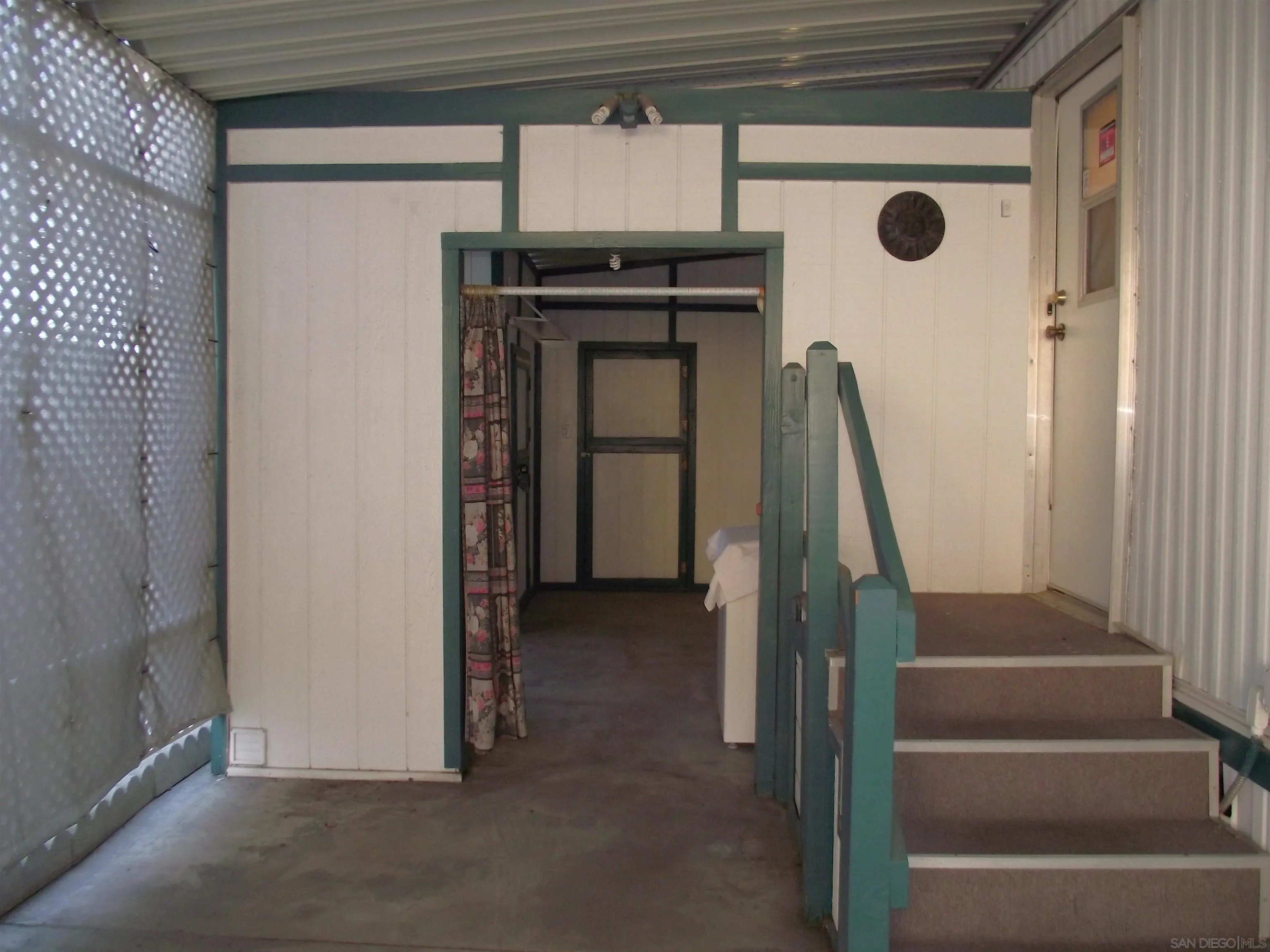 35109 Highway 79, Unit /SPC #25 Warner Springs, CA 92086 - Photo 50 of 65 a view of a hallway with wooden walls and entryway