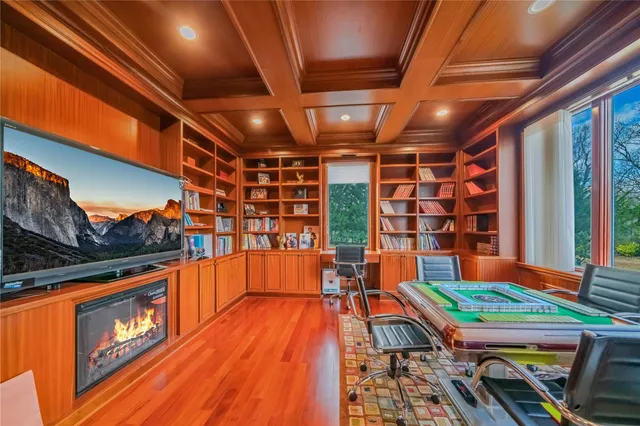 a outdoor space with pool