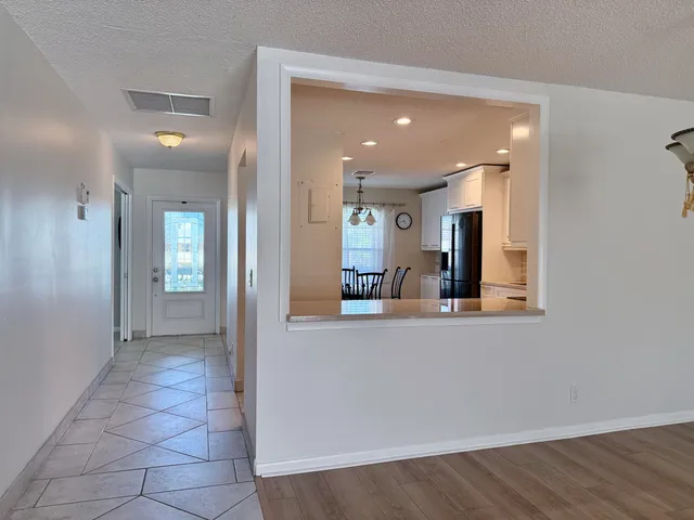 wooden floor in a kitchen