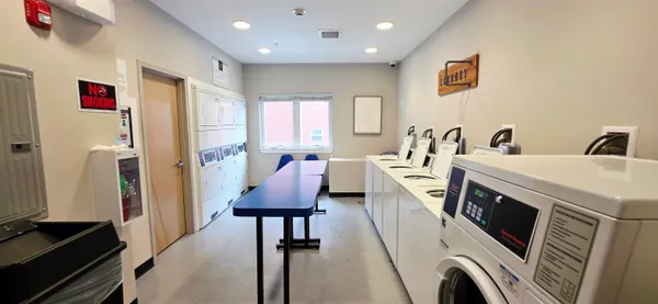 a very nice looking room with a large window