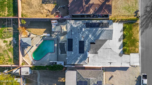 a view of building and street