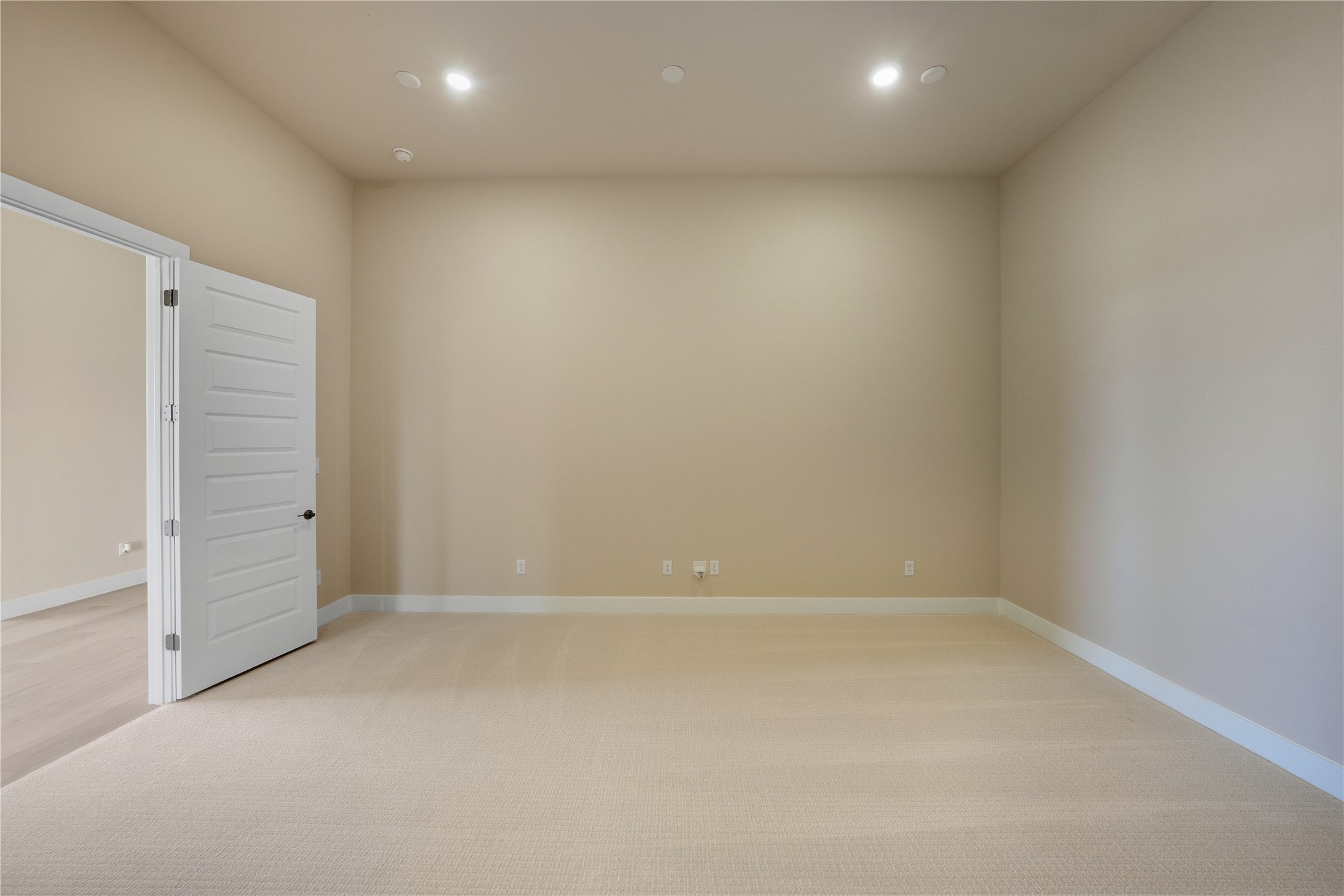 1209 Doelling Drive Georgetown, TX 78633 - Photo 16 of 31 Spare room with light carpet and recessed lighting