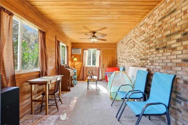 a view of an ocean and mountain