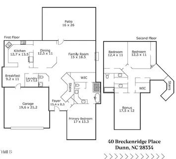 $329,000 | 40 Breckenridge Place, Dunn, NC 28334