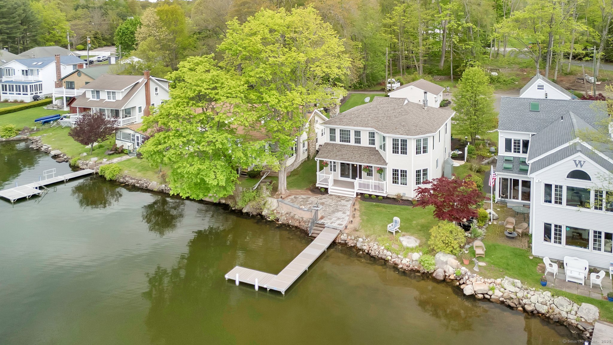 5 Marshall Road East Hampton, CT 06424 - Photo 1 of 1 an aerial view of a house with swimming pool and a yard