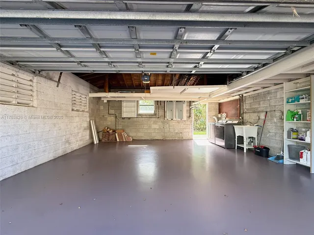 a view of a storage room