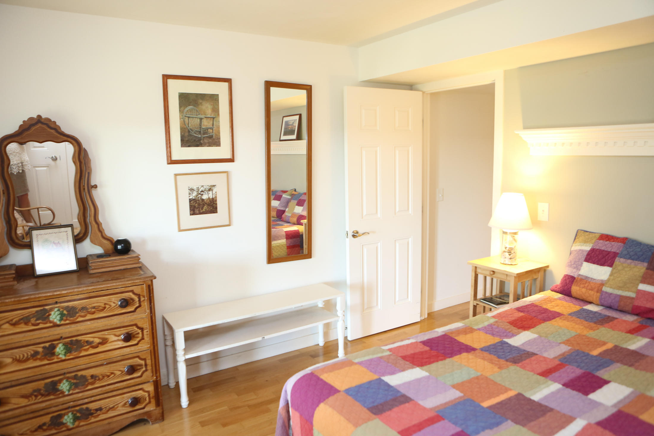 1000 Old County Road Wellfleet, MA 02667 - Photo 30 of 35 a bedroom with a bed and a flat screen tv