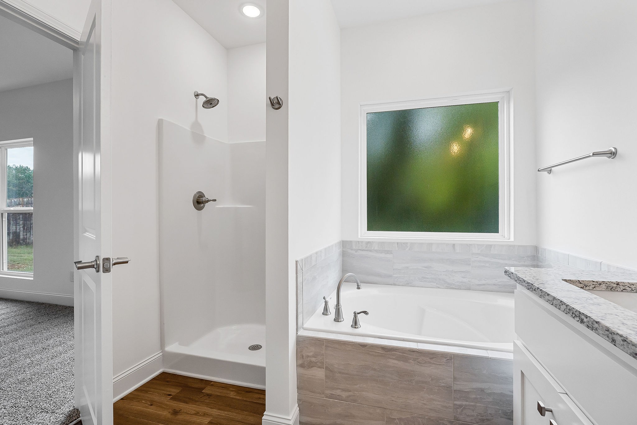 431 Old Morrison Road McMinnville, TN 37110 - Photo 27 of 45 a bathroom with a granite countertop tub shower and sink