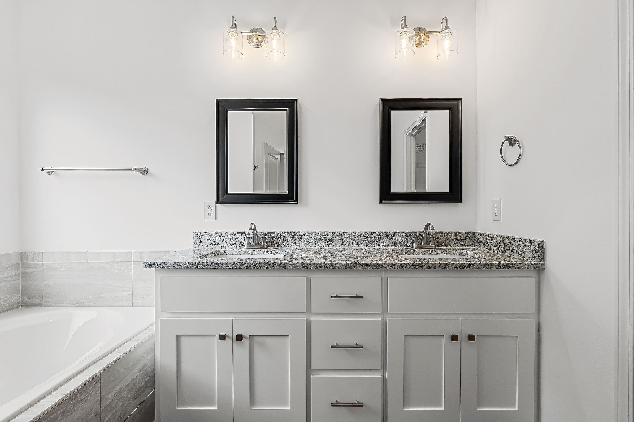 431 Old Morrison Road McMinnville, TN 37110 - Photo 28 of 45 a bathroom with a granite countertop sink and a mirror