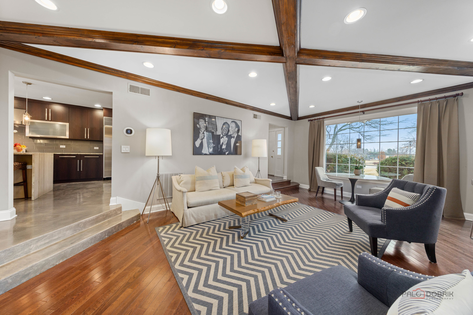 2 North Tower Road Oak Brook, IL 60523 - Photo 17 of 40 a living room with furniture and a large window