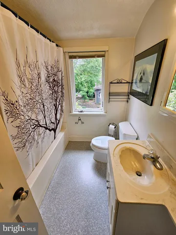 a bathroom with a sink toilet and tub