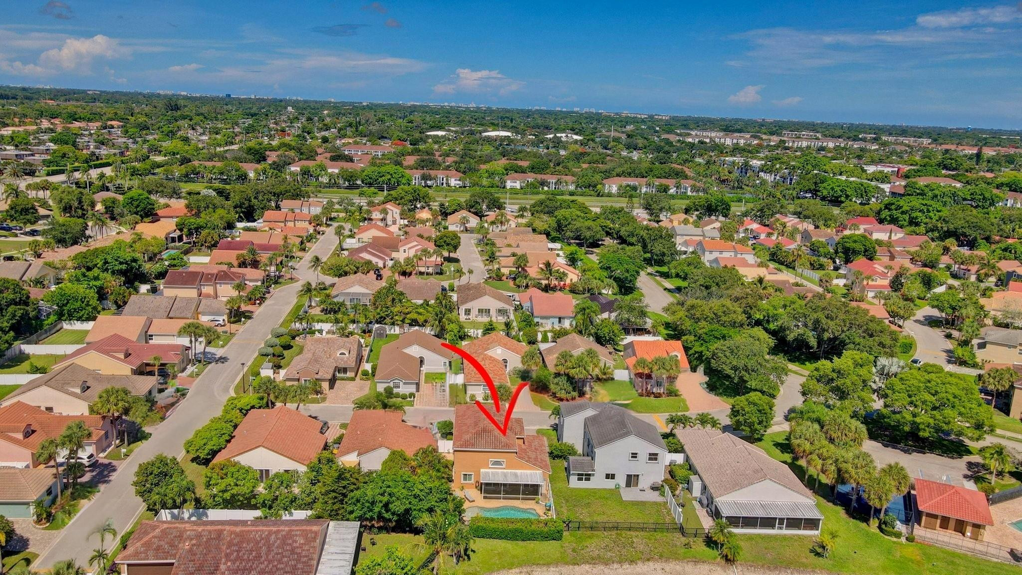 22271 Festival Way Boca Raton, FL 33428 - Photo 58 of 62 an aerial view of residential houses with outdoor space and trees