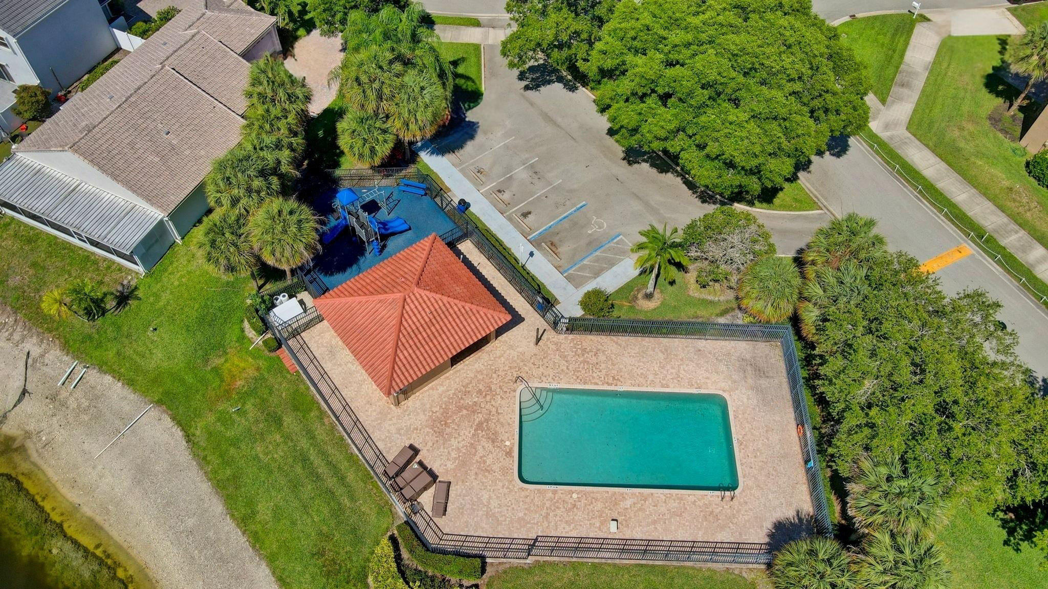 22271 Festival Way Boca Raton, FL 33428 - Photo 60 of 62 an aerial view of a house with a yard and a garden