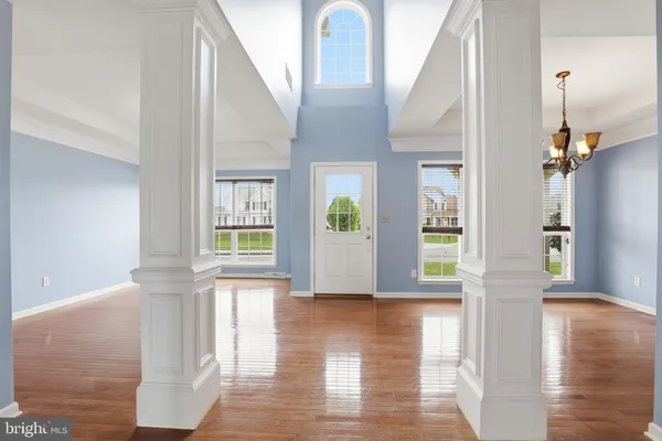 a view interior of the house with wooden floor