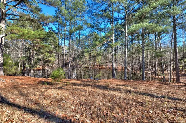 a view of water with a lake view