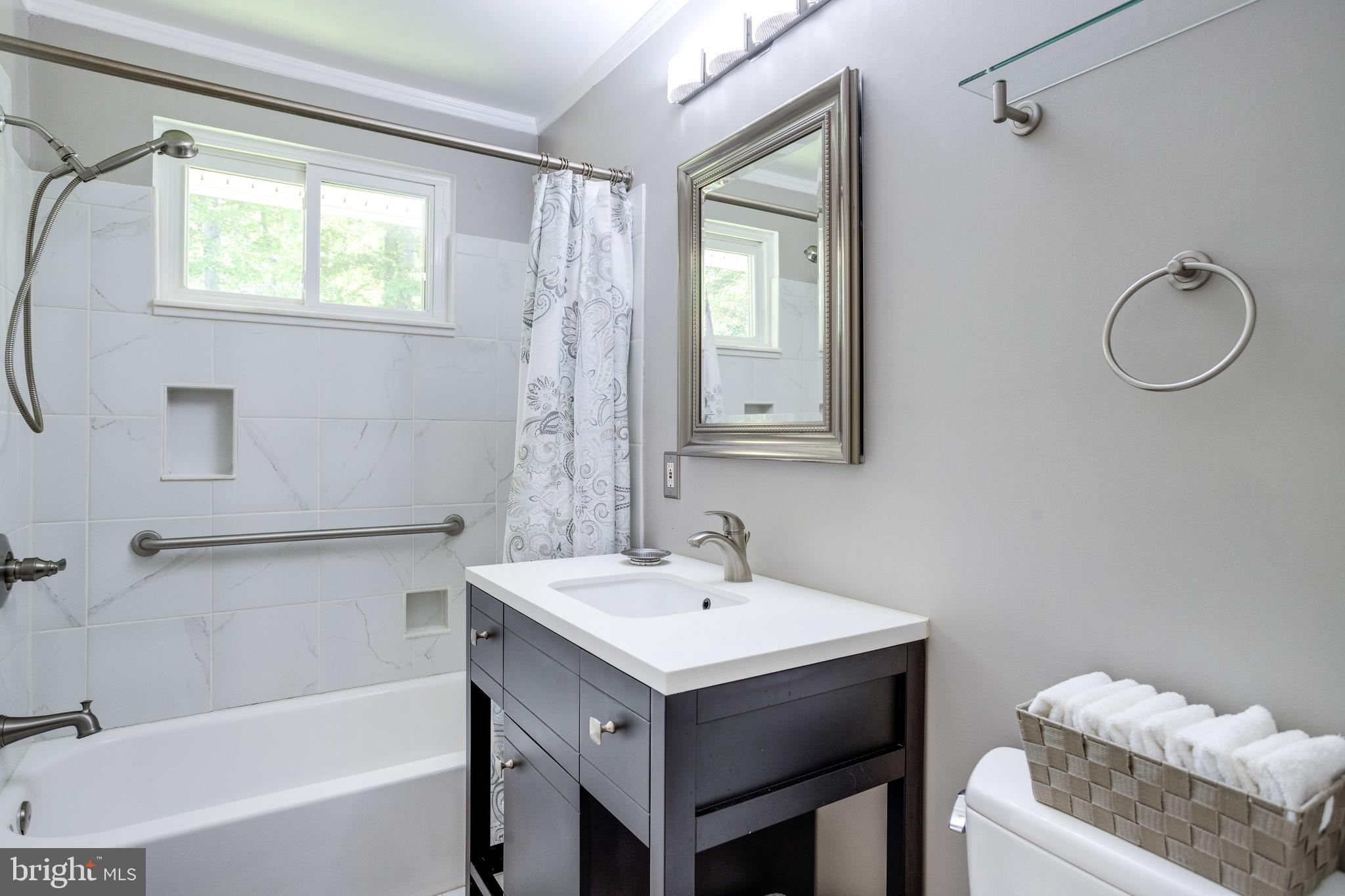 5513 Yorkshire Street Springfield, VA 22151 - Photo 15 of 32 Fully Remodeled Main Level Hall Bath