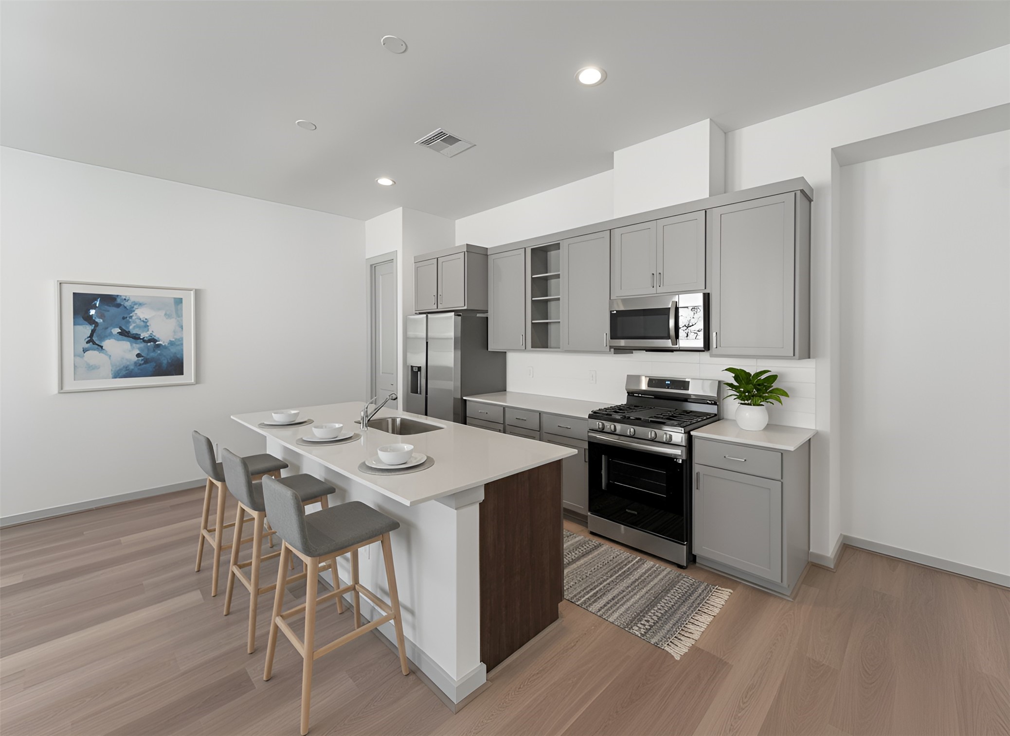 16 Fulton Row Lane Houston, TX 77076 - Photo 9 of 15 Kitchen area 2nd floor
