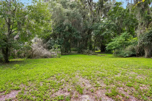 a view of an outdoor space and a yard