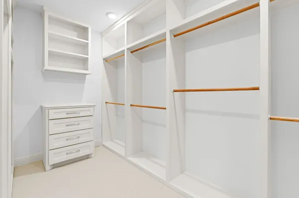 a view of walk in closet