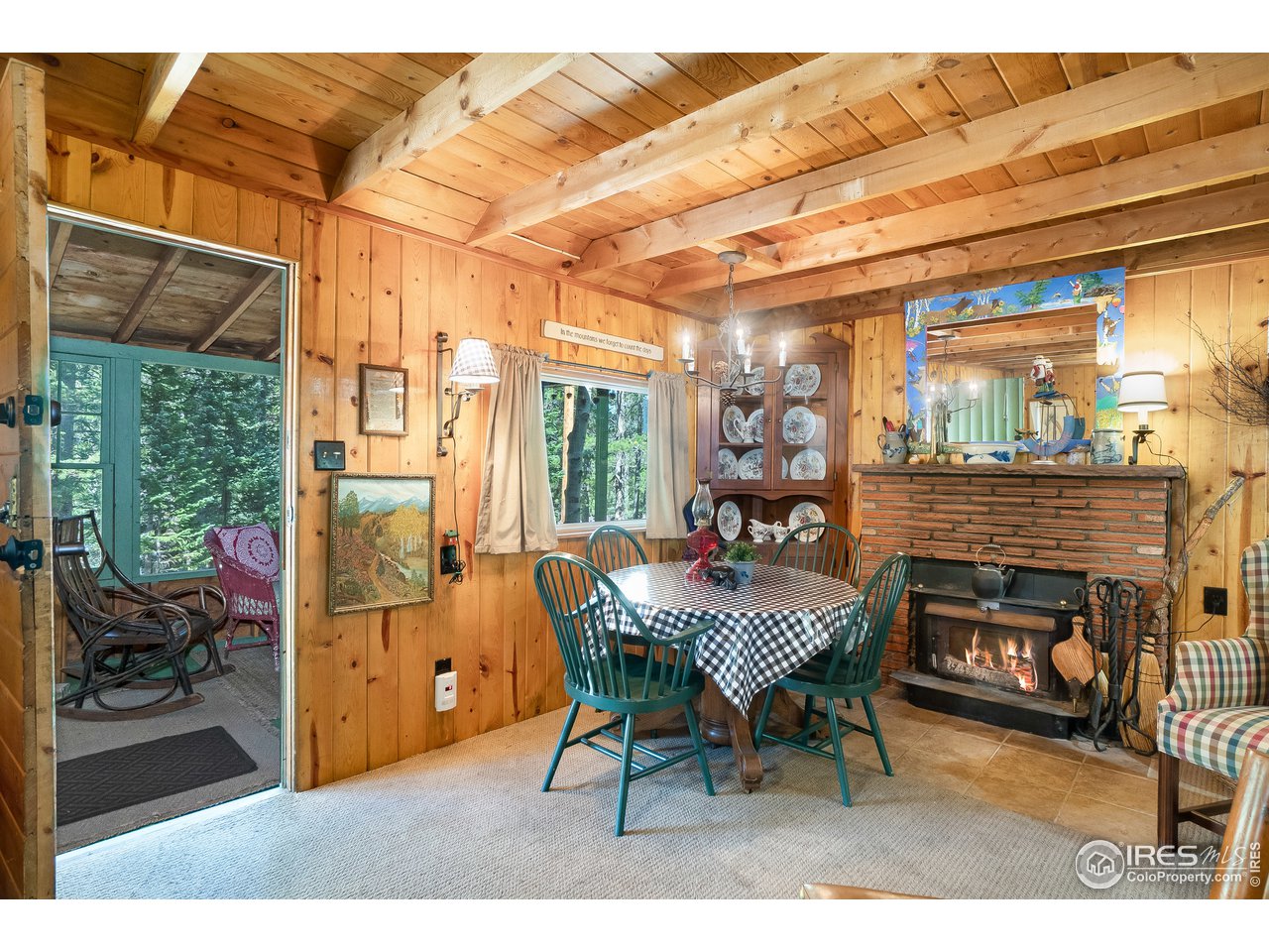78 Peaceful Valley Road Lyons, CO 80540 - Photo 10 of 27 Wood Burning Fireplace