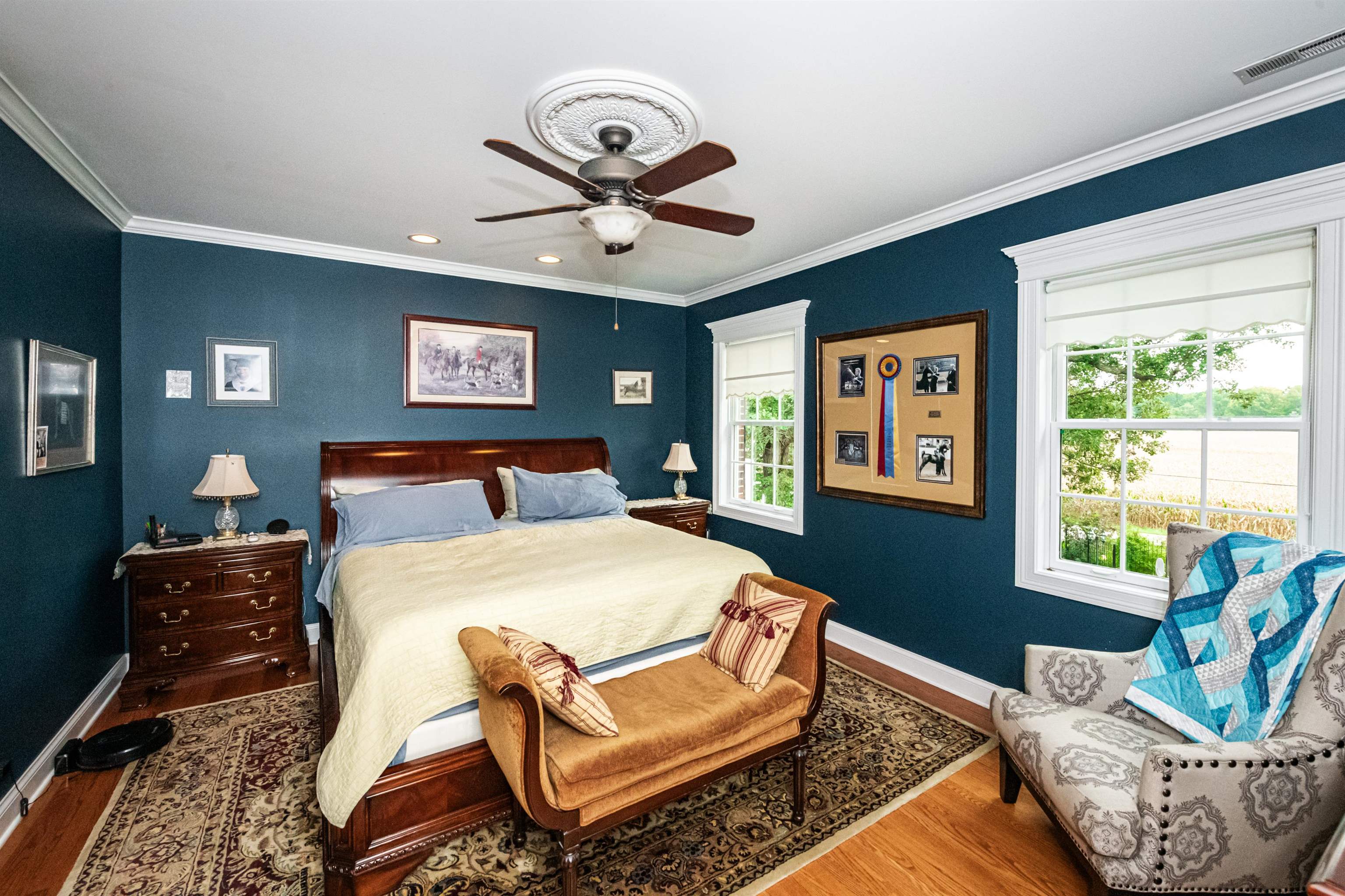 6715 Meyer Road Marengo, IL 60152 - Photo 26 of 72 a bed room with a bed and a couch