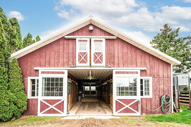 a kitchen with a stove and cabinets