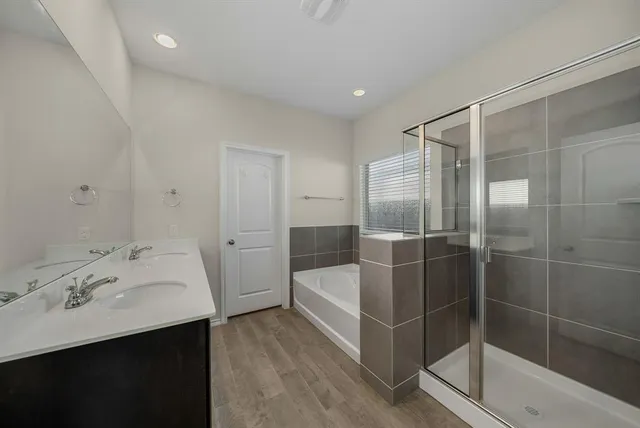 a view of a bedroom with a window