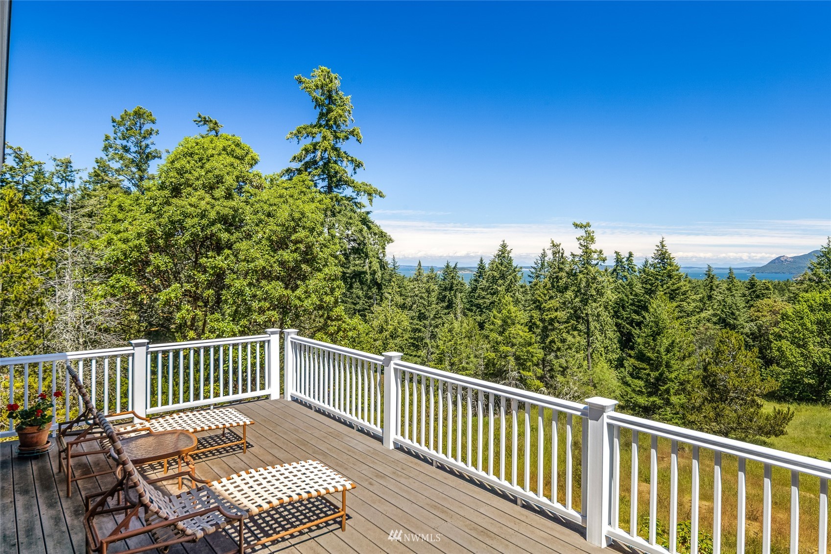 338 Sunrise Ridge Road San Juan Island, WA 98250 - Photo 13 of 39 a view of a balcony with wooden floor