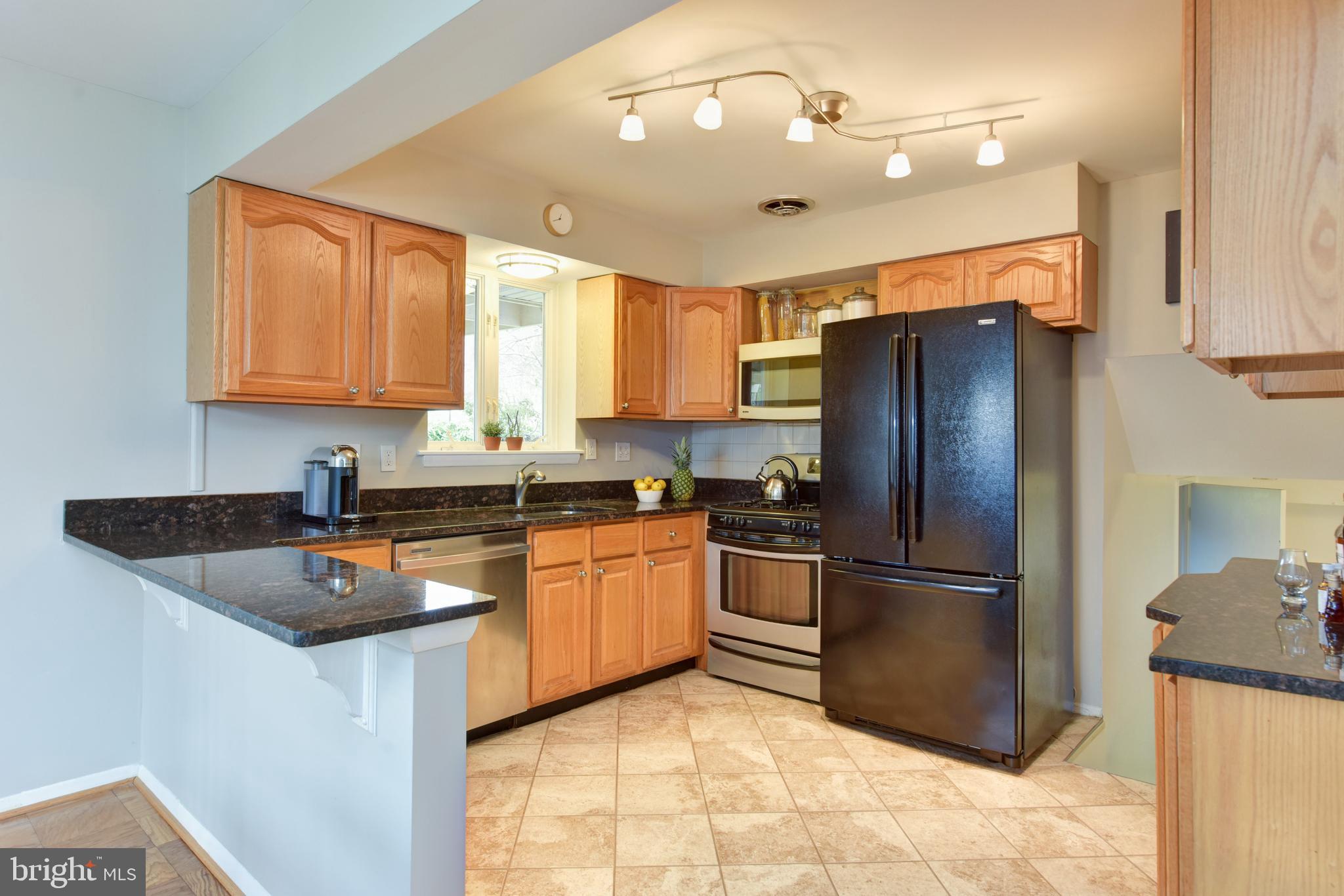 7309 Dunston Street Springfield, VA 22151 - Photo 11 of 37 Window over kitchen sink & granite countertops
