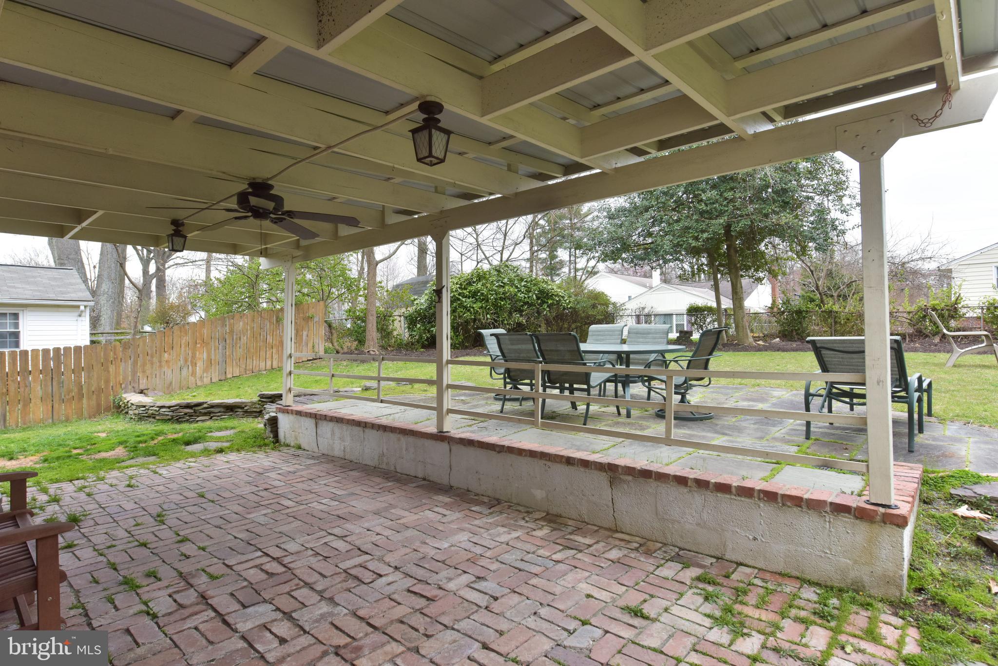 7309 Dunston Street Springfield, VA 22151 - Photo 33 of 37 Covered Brick Patio for rainy & sunny days!