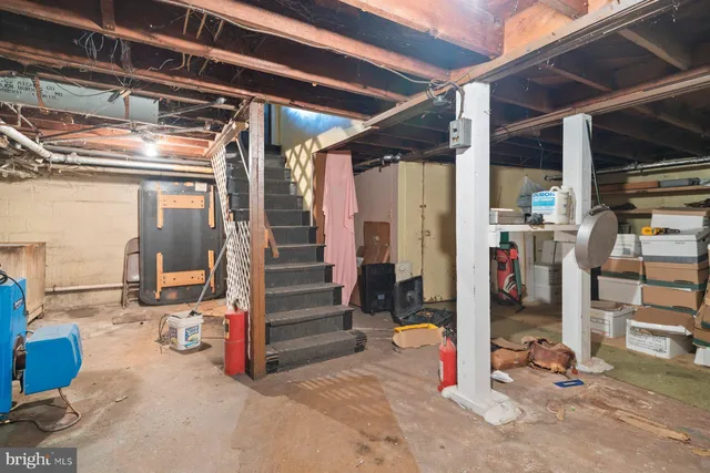 a view of storage and utility room