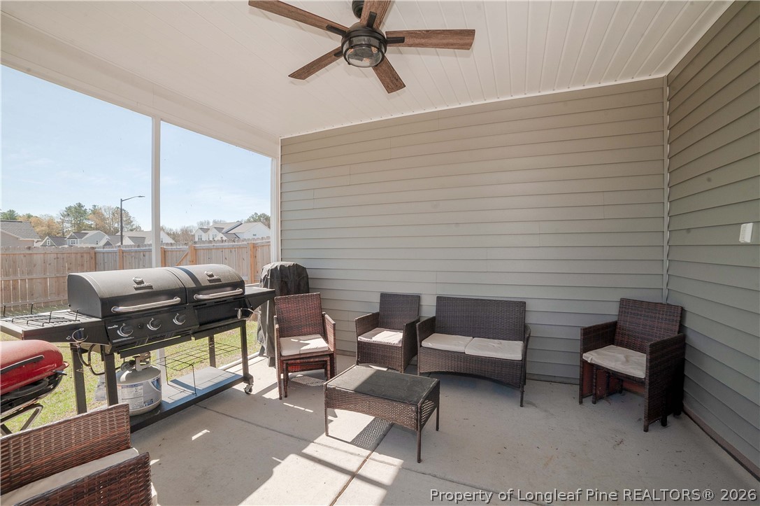 1537 Creekwood Road Hope Mills, NC 28348 - Photo 38 of 41 a view of a terrace with furniture