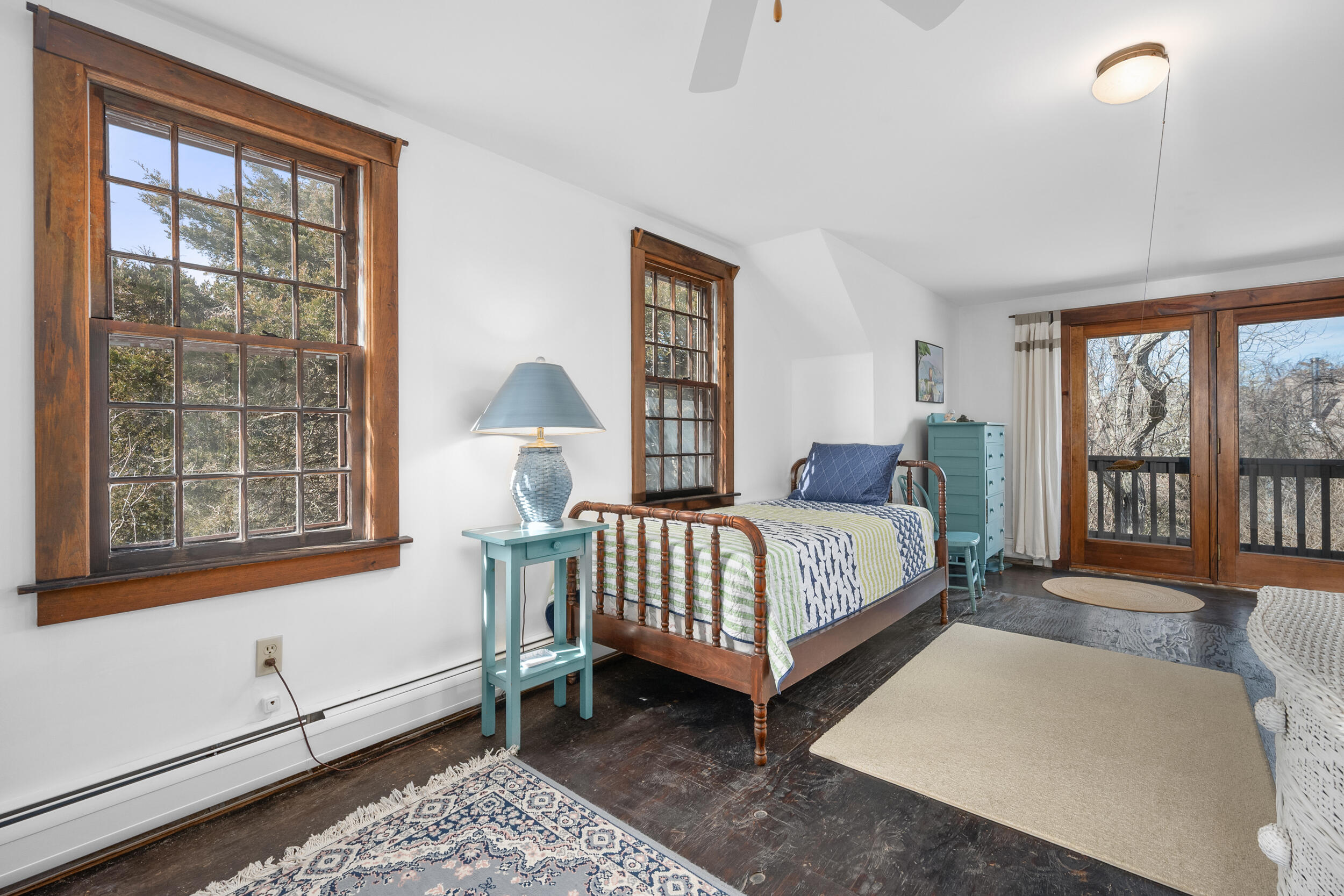 80 Dyer Prince Road Eastham, MA 02642 - Photo 22 of 39 a bedroom with a bed and a large window