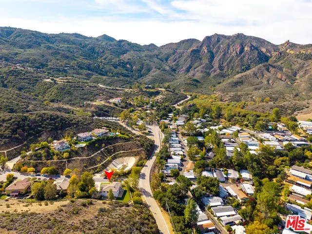 a view of city and mountain