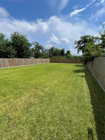 a view of an outdoor space and a yard